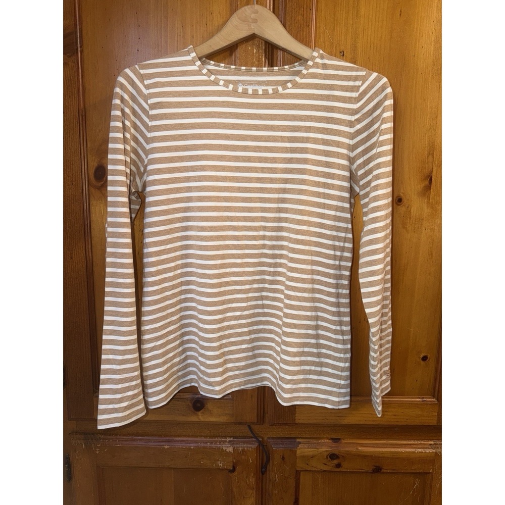 Coolibar UPF 50+ Morada Everyday Long Sleeve Striped Crew Neck T-Shirt Women's M